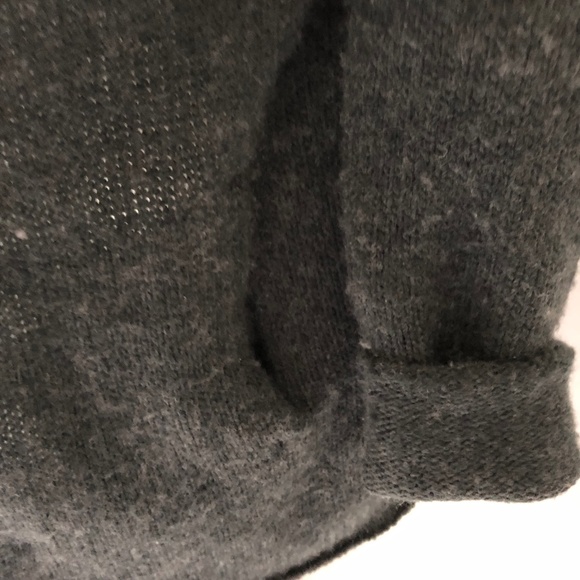 Penn Wright Manson Grey Long Sleeve Wool Cardigan Sweater - Large - Picture 4 of 5